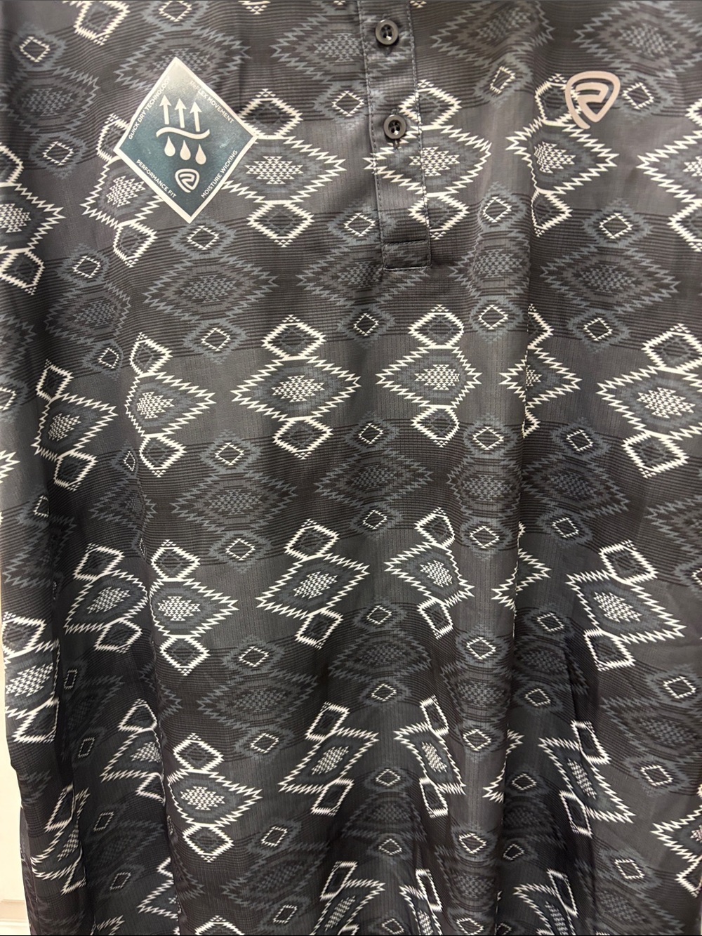 Men's Black Patterned Shorts